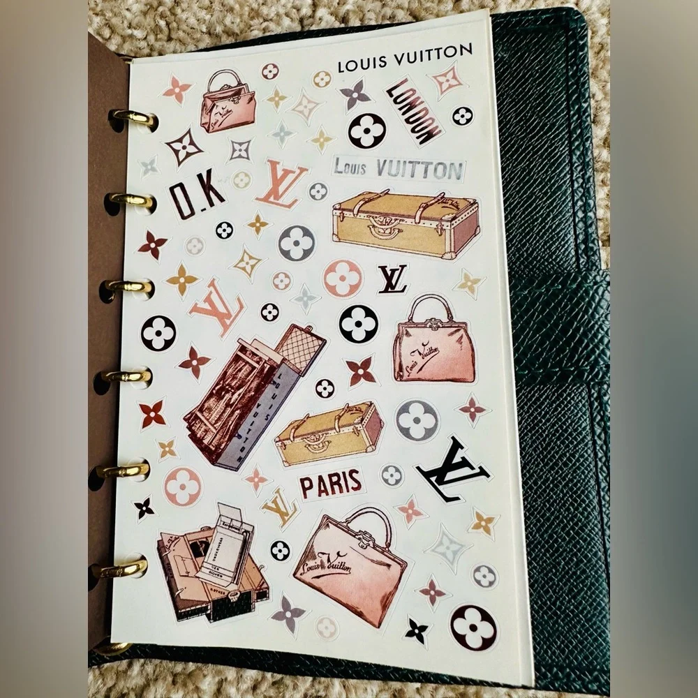 Louis Vuitton Agenda PM Green Taiga Leather